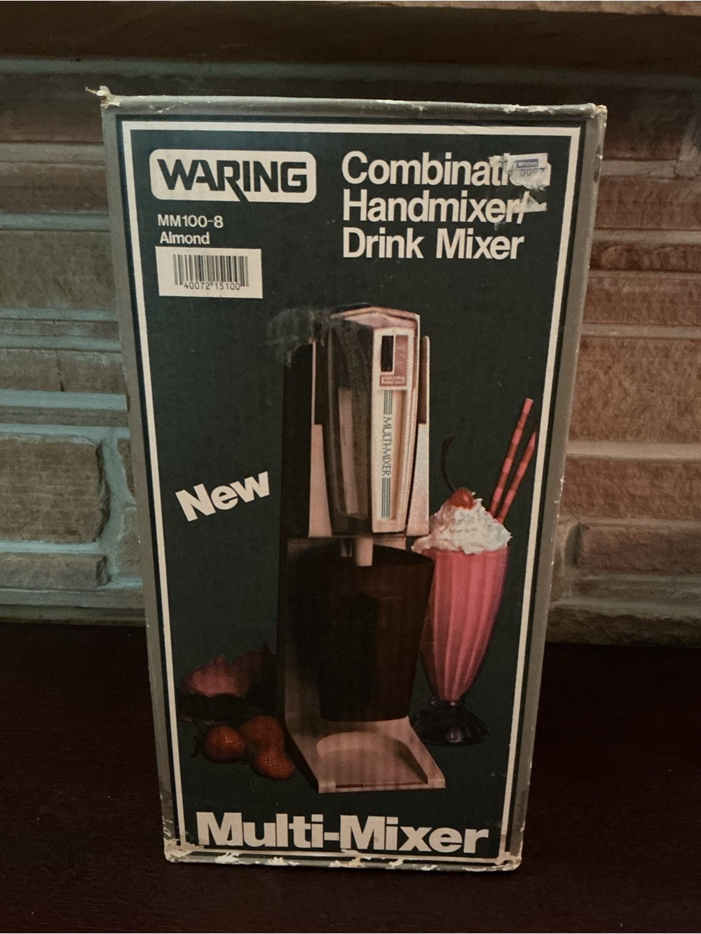Vintage Waring Almond Multi-Mixer Combination Handmixer Drink Mixer